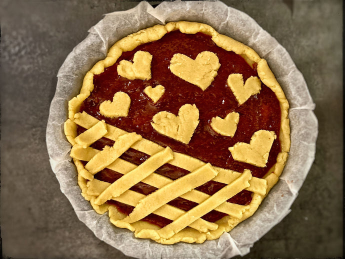 La Crostata di Confettura di Fragole e Fragoline dell'Etna