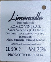 Carica l&#39;immagine nel visualizzatore di Gallery, Limoncello di Sicilia
