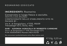 Carica l&#39;immagine nel visualizzatore di Gallery, Rosmarino Essiccato
