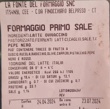 Carica l&#39;immagine nel visualizzatore di Gallery, Formaggio Pepato Fresco Primo Sale - Etnaly - shop
