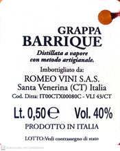 Carica l&#39;immagine nel visualizzatore di Gallery, Grappa Siciliana Barrique
